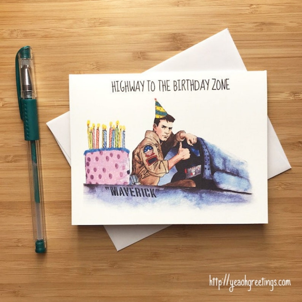 YeaOhGreetings | Birthday Card | Maverick Design | Blank | 4 For $10!